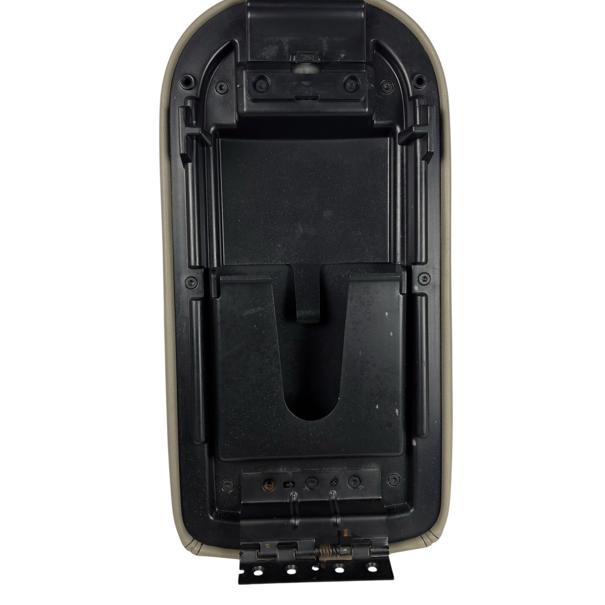 Black Leather Armrest Lid Cover for 2008-2009 Ford Taurus X — photo 11