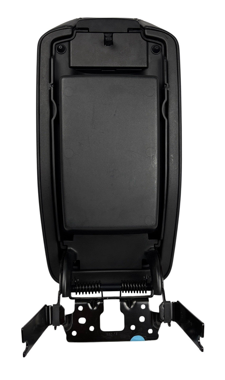 OEM 2014-2018 Jeep Cherokee Center Console Armrest Black Leather White Stitching