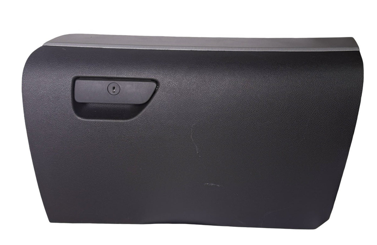 OEM 2011-2015 Ford Explorer Black Glove Box w/ Silver Trim BB5Z-7806024-AA — Part# BB5Z-7806024-AA