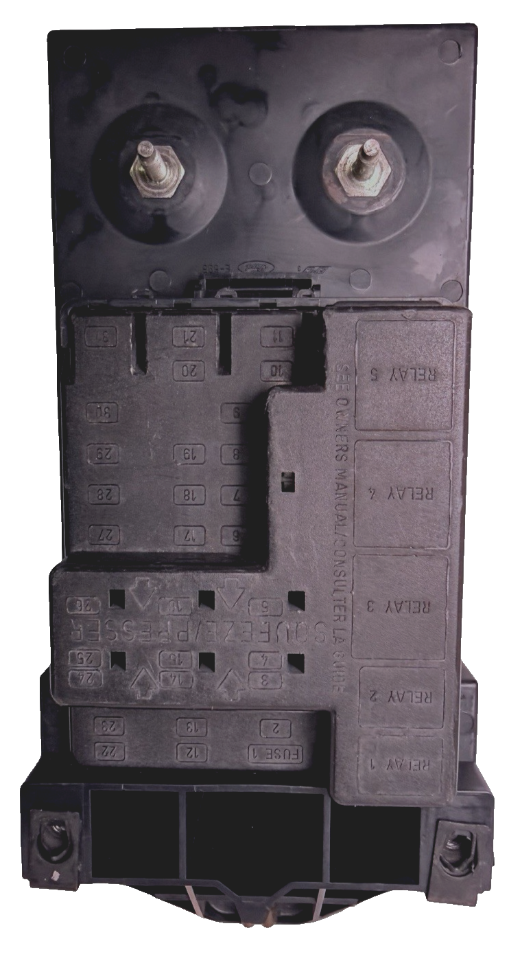 OEM 1999-2001 Ford F-250 F-350 Excursion F 250 / F 350 / Interior Fuse Box F81B 14A067 AE F81B14A067AE — Part# F81B14A067AE