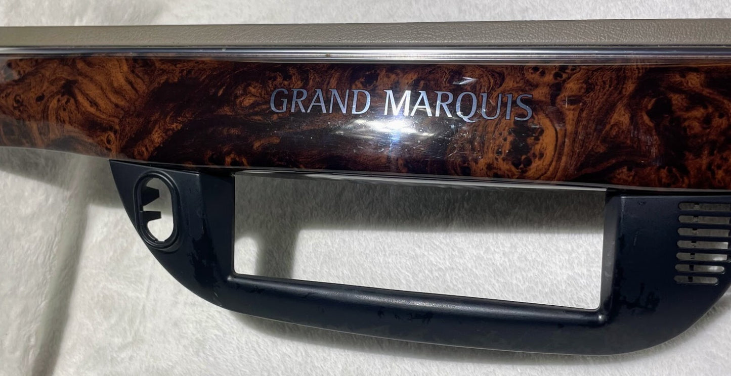 1998-2011 Mercury Grand Marquis Center Dash Interior Trim Bezel Woodgrain OEM