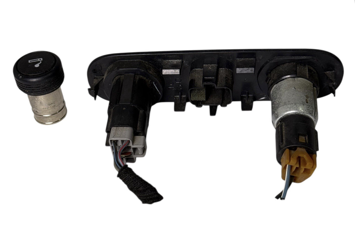 OEM 2004-2008 Ford F-150 Traction Control Switch w/ 12V Lighter Socket Bezel