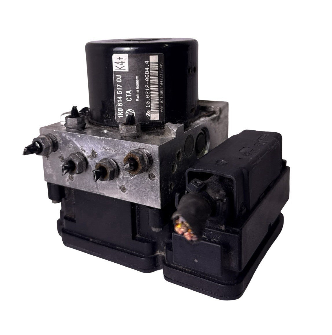 OEM 2011-2013 Volkswagen Audi A3 Anti-Lock Brake ABS Pump and Control Module 1K0 614 517 DJ — Part# 1K0 614 517 DJ