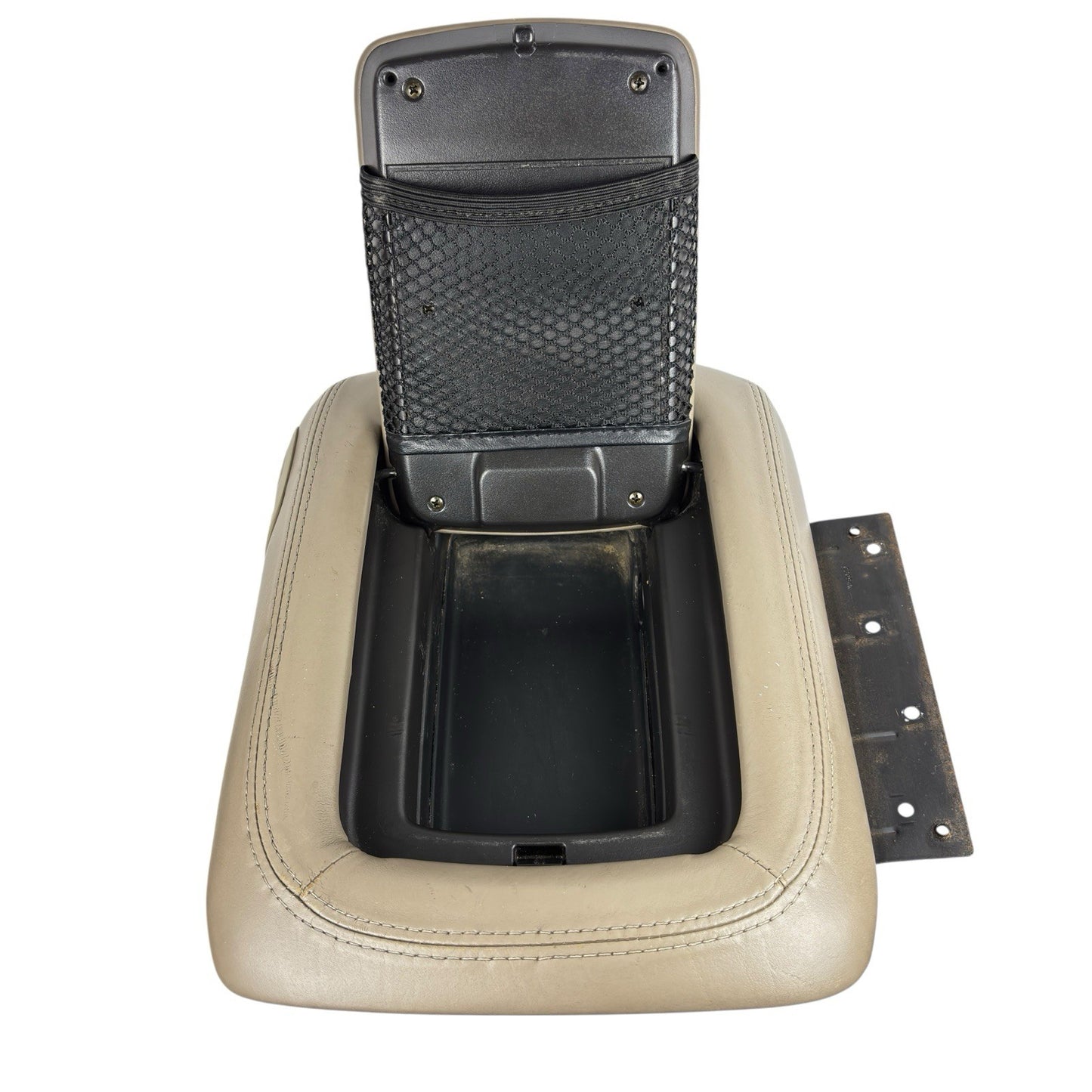 OEM 01-02 Yukon Escalade Shale Leather Armrest Lid Console Cover