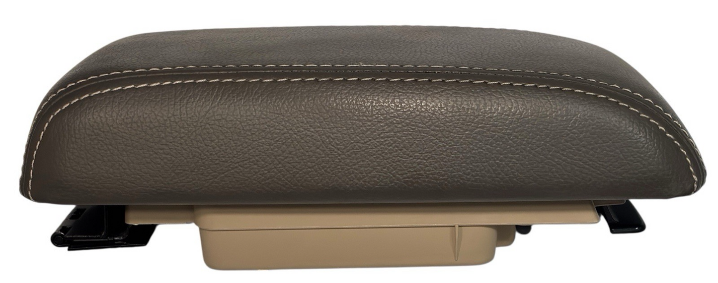 OEM 2006–12 Ford Fusion & Mercury Milan Brown Leather Console Armrest Lid