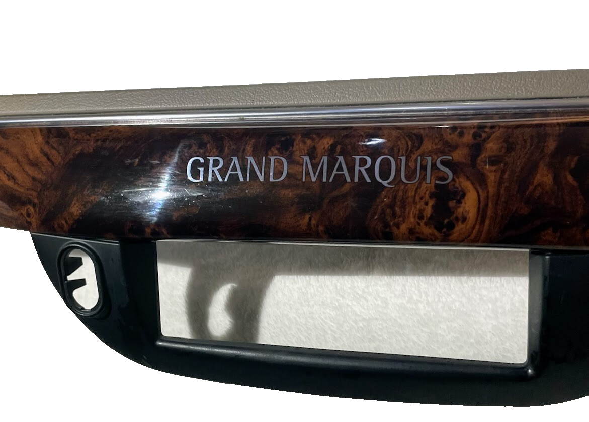 Center Dash Interior Trim Bezel Woodgrain for 1998-2011 Mercury Grand Marquis — photo 3