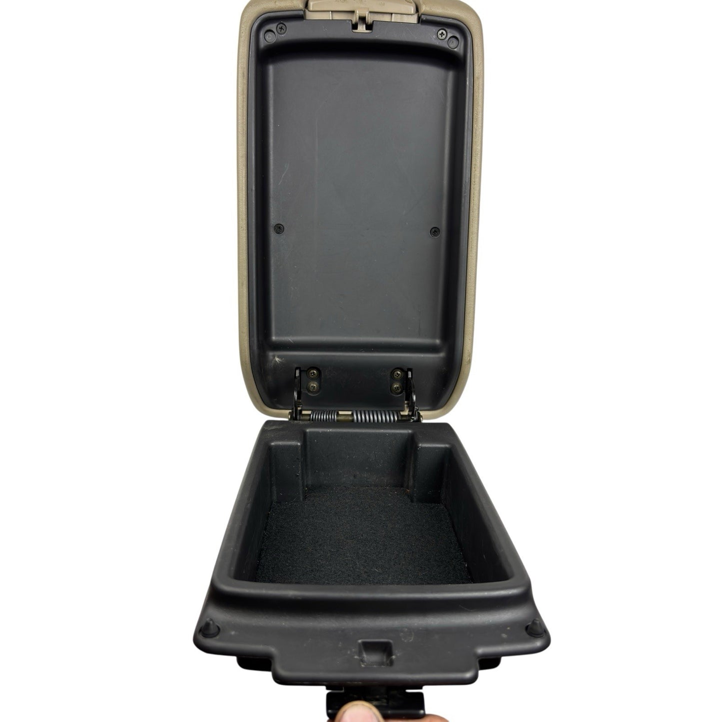 OEM 2007-2011 Toyota Camry Beige Leather Console Lid Armrest Lid Assembly