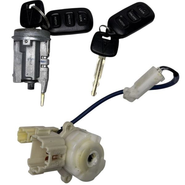 2003-2008 Pontiac Vibe Ignition Lock Cylinder w/ Immobilizer 2 Keys 88970705 OEM