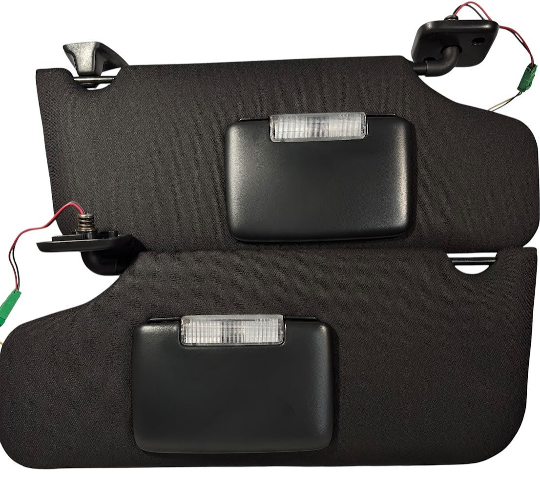 ✅ OEM 10–16 Lincoln MKS Black Sun Visors LH RH w/ Lighted Mirrors Pair