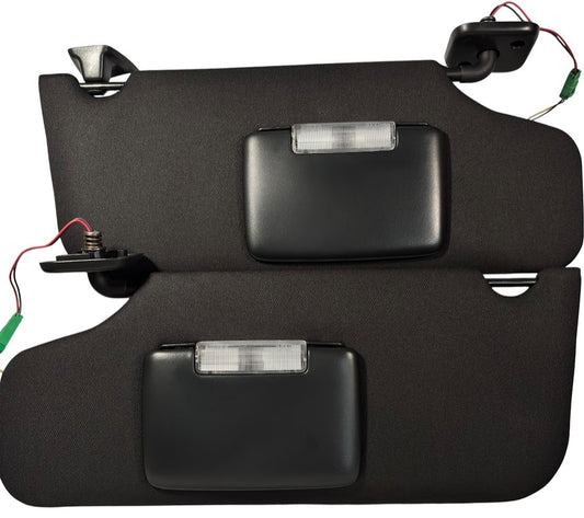 ✅ OEM 10–16 Lincoln MKS Black Sun Visors LH RH w/ Lighted Mirrors Pair