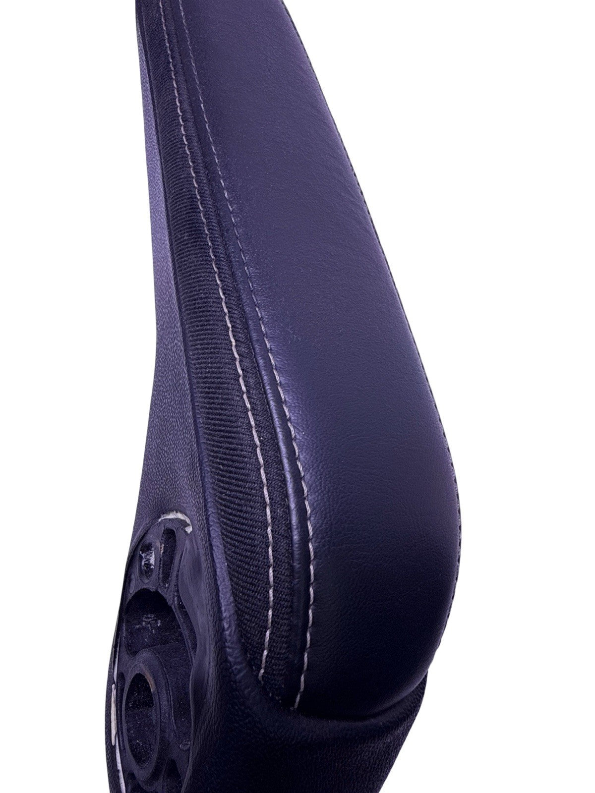 Driver Armrest Black Leather Vinyl White Stitch for 2011-2019 Dodge Grand Caravan — photo 10