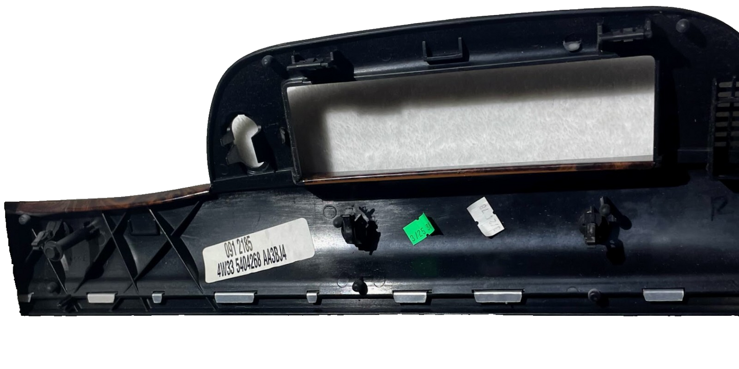 1998-2011 Mercury Grand Marquis Center Dash Interior Trim Bezel Woodgrain OEM