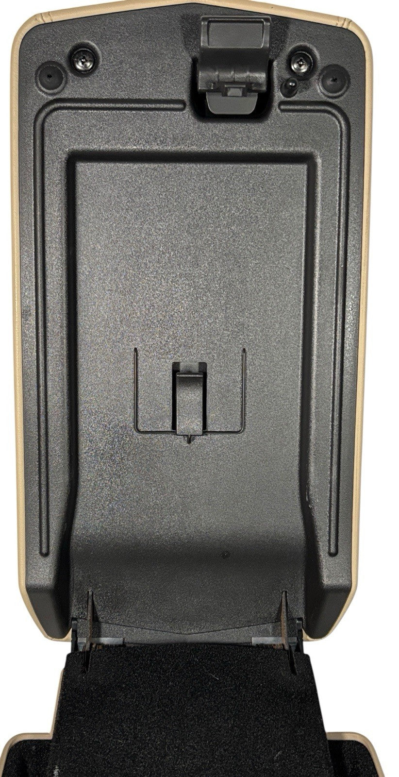 ✅ OEM 2008–2013 Cadillac CTS Center Console Lid Armrest – Tan w/ Storage Box