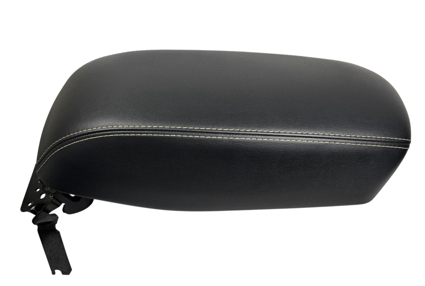 OEM 2014-2018 Jeep Cherokee Center Console Armrest Black Leather White Stitching
