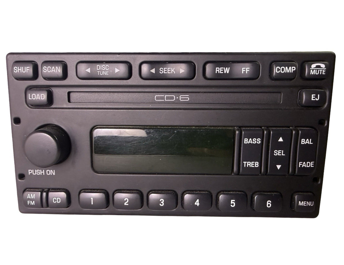 2000-2005 Ford AM FM 6 Disc CD Player Radio 1C3F-18C815-AB Tested OEM