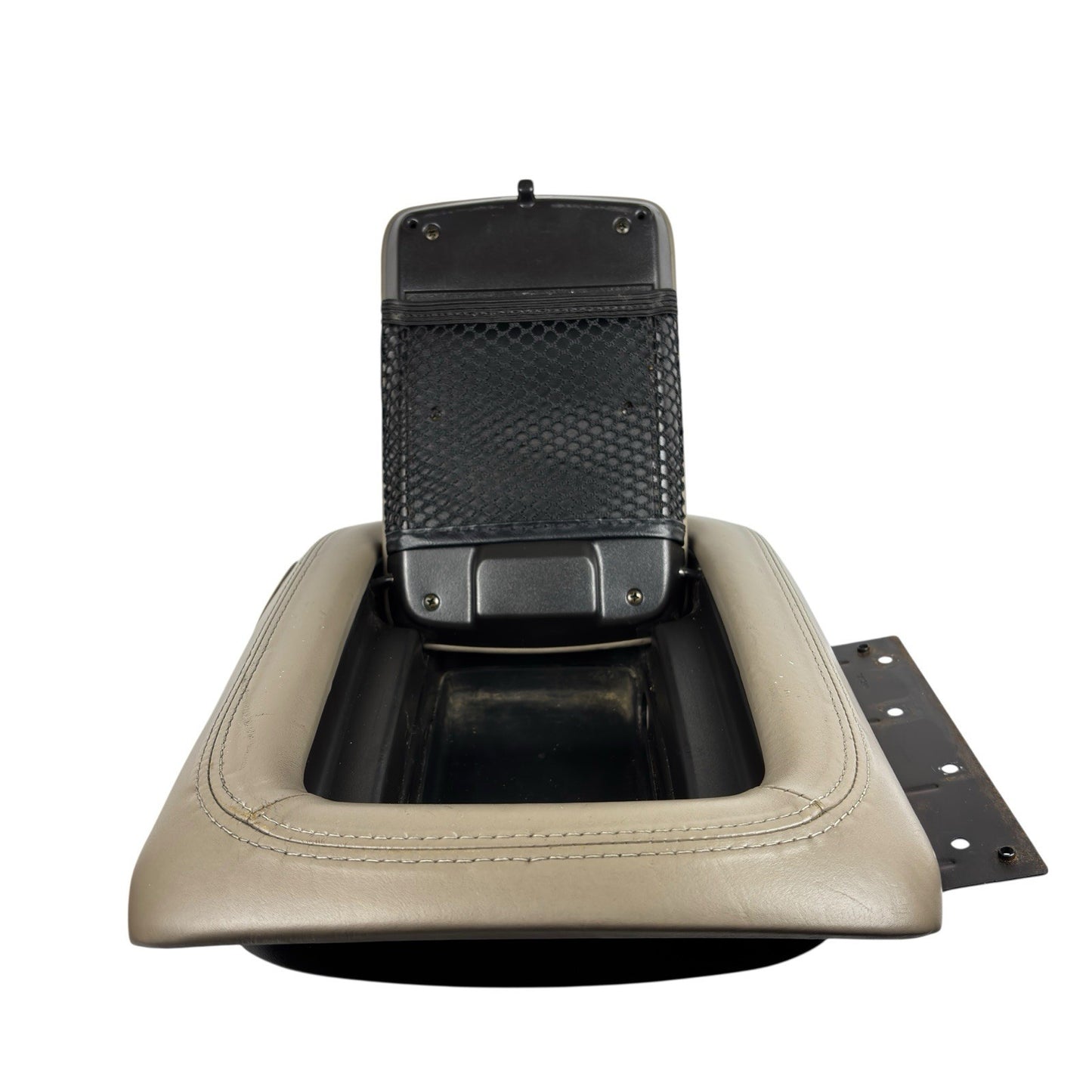OEM 01-02 Yukon Escalade Shale Leather Armrest Lid Console Cover