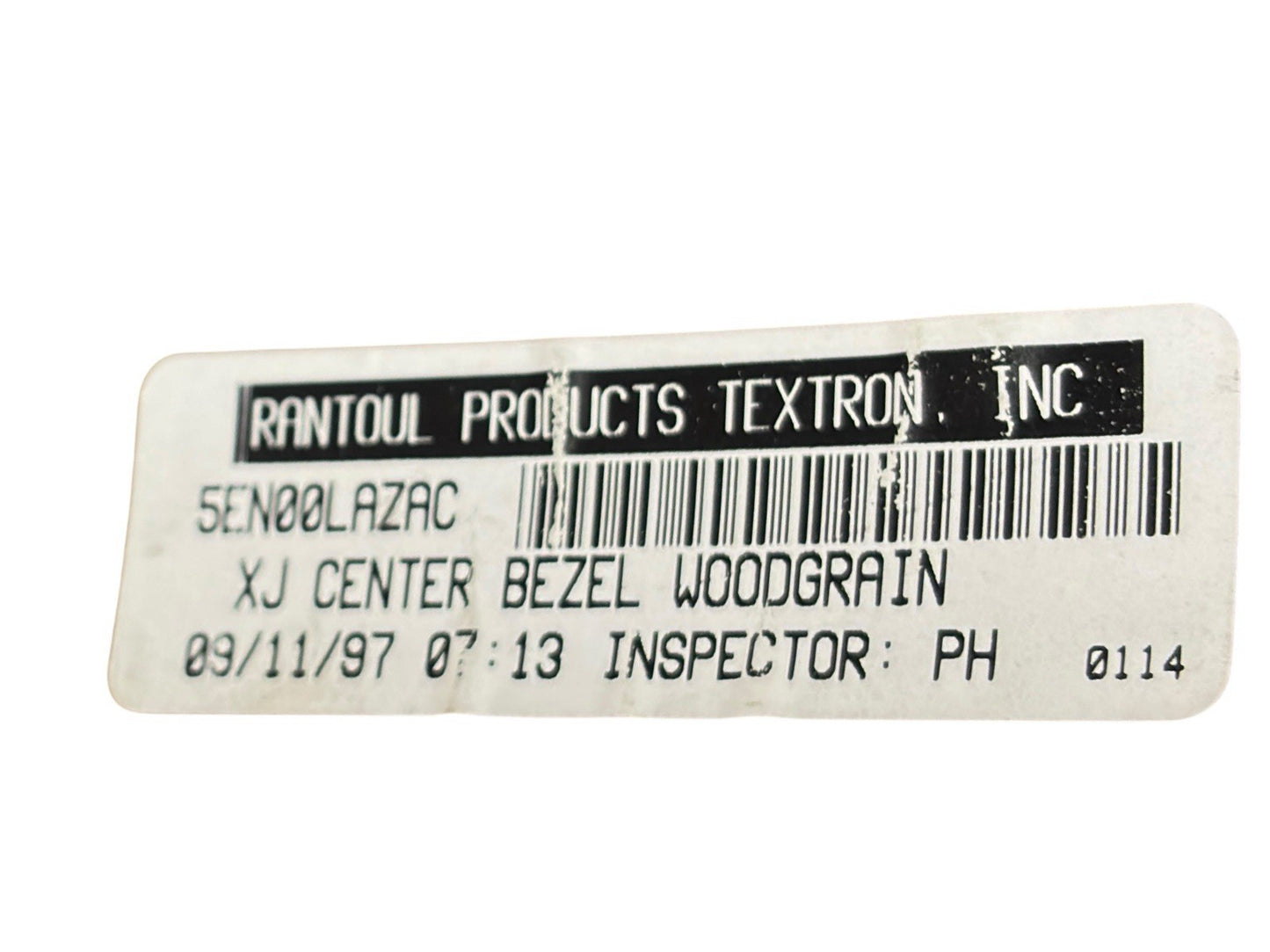 OEM 97-01 Jeep Cherokee XJ Woodgrain Radio Bezel Trim