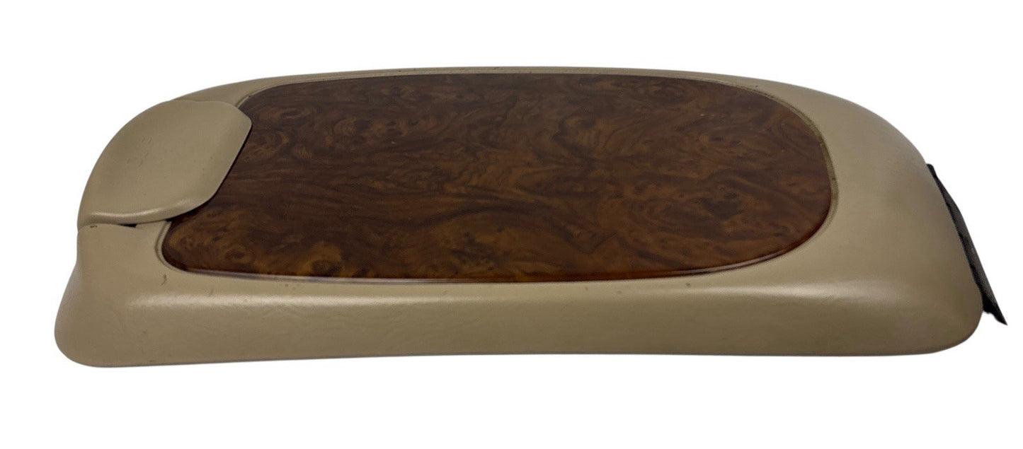 OEM 99-07 Ford Excursion F250 F350 Brown Tan Wood Console Lid