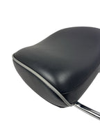 OEM 2011-2016 Jeep Grand Cherokee Overland Front Headrest Black w/ Gray Piping — Part# 68058913AA