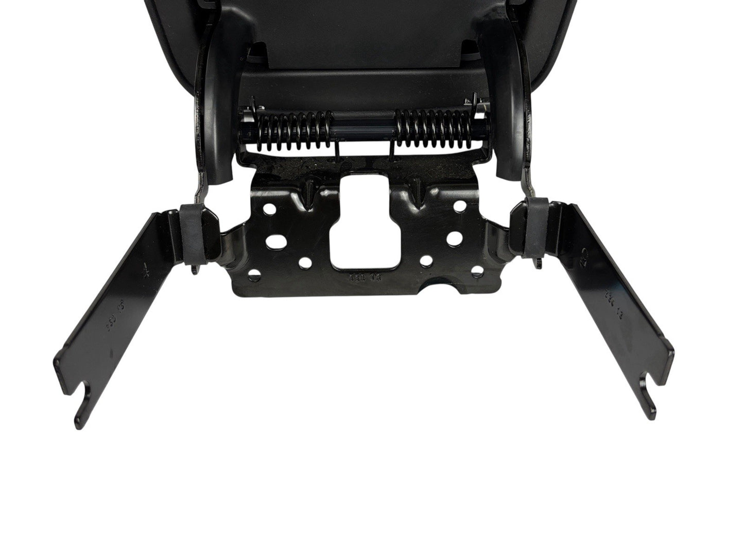 OEM 2014-2018 Jeep Cherokee Center Console Armrest Black Leather White Stitching