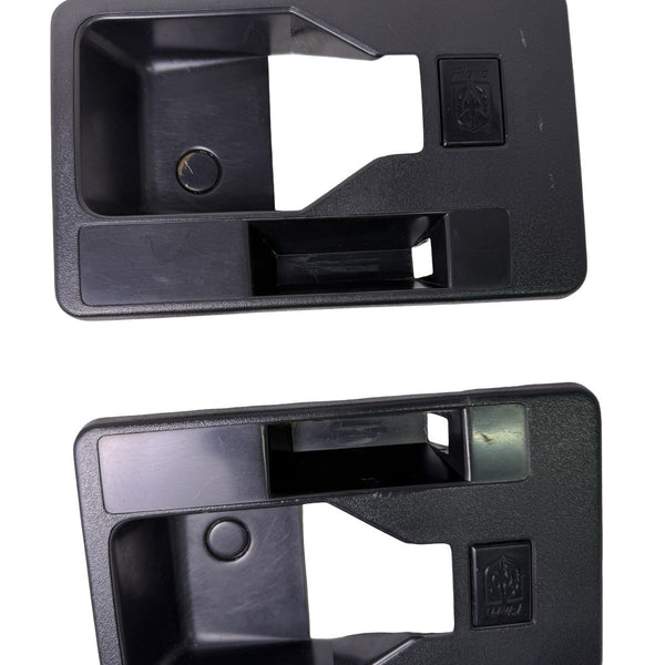 1984-1988 Pontiac Fiero Door Handle Lock Trim Bezel Inserts Pair /68 20330569