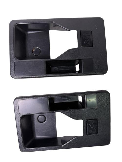 OEM 1984-1988 Pontiac Fiero Door Handle Lock Trim Bezel Inserts Pair 20330569/68 — Part# 20330569