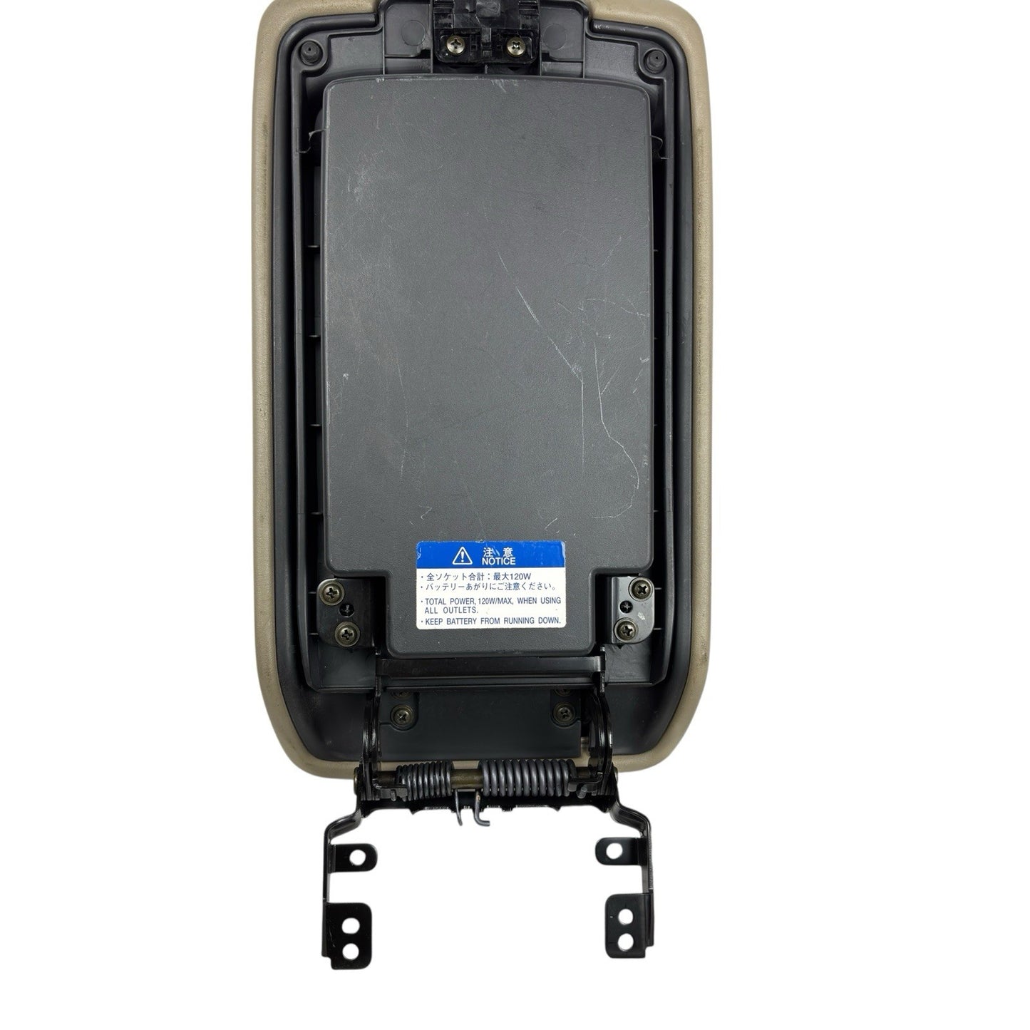 OEM 2007-2011 Toyota Camry Beige Leather Console Lid Armrest Lid Assembly