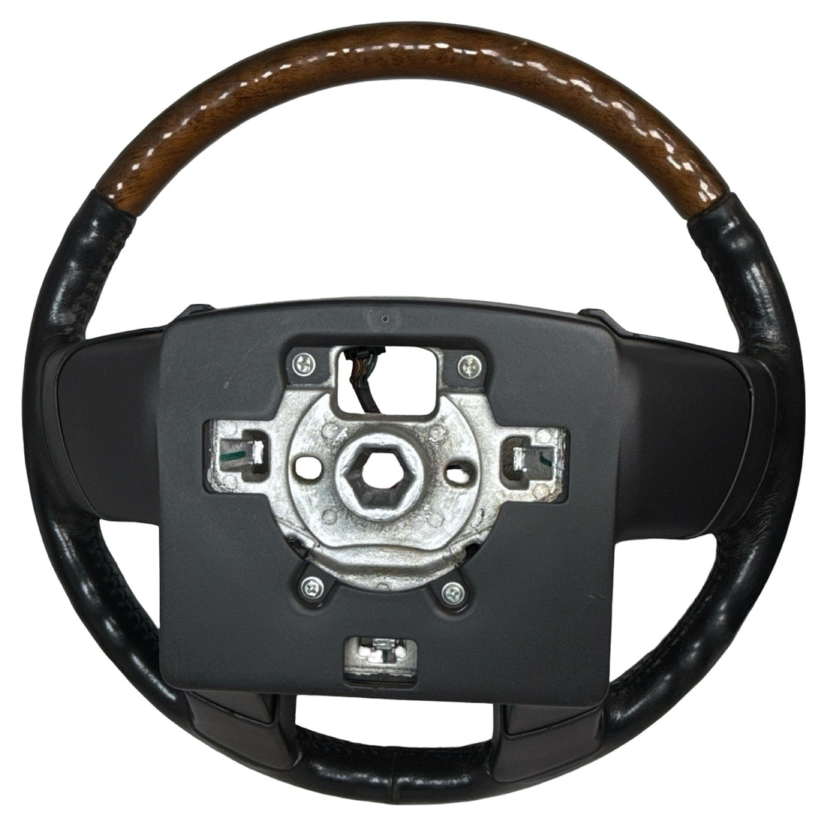 2007-2014 Ford Expedition Leather and Wood Steering Wheei OEM 7L143F563CN35B8 - Photo 13