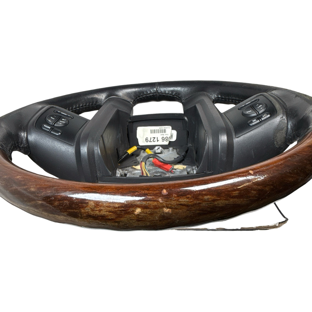 2007-2014 Ford Expedition Leather and Wood Steering Wheei OEM 7L143F563CN35B8 - Photo 15