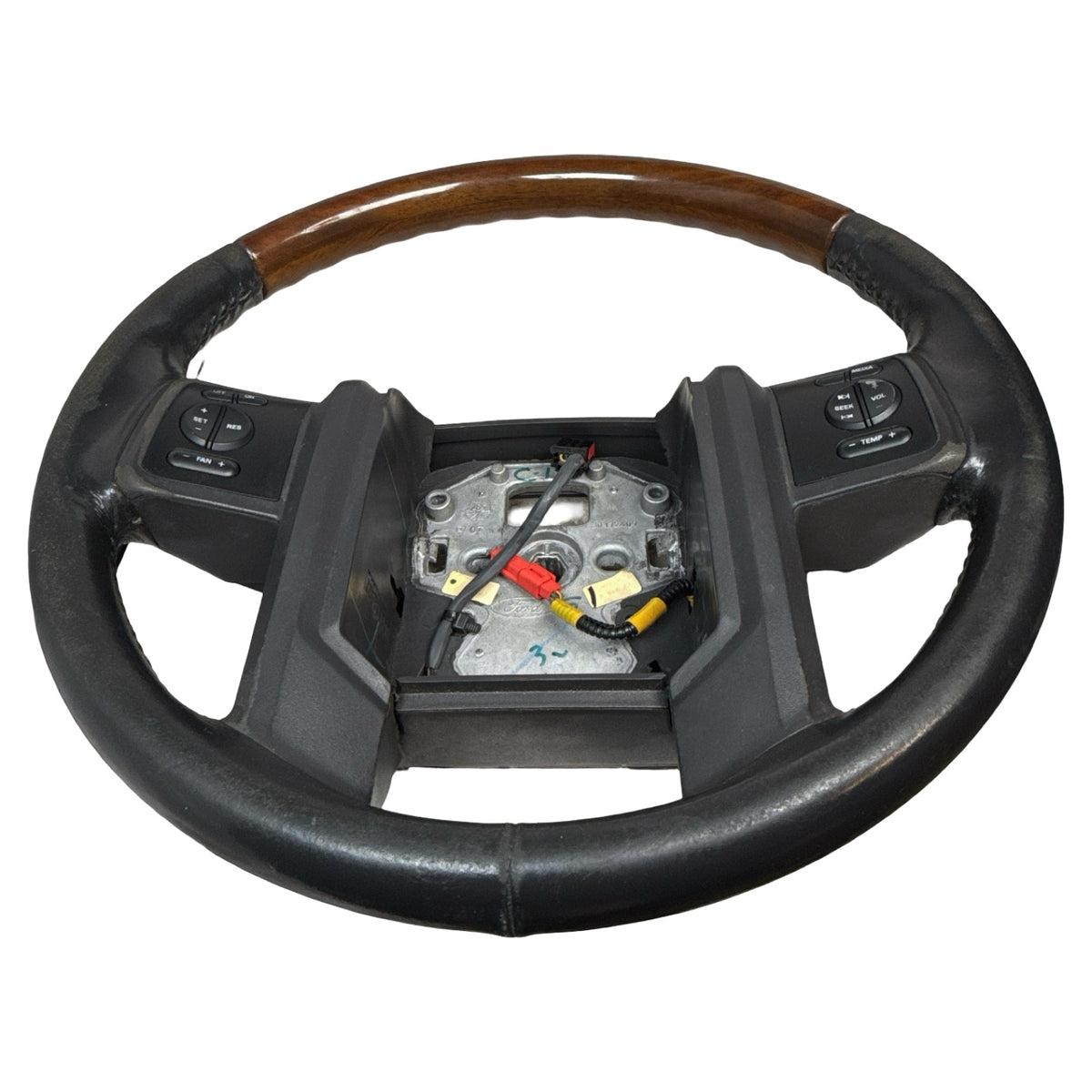 2007-2014 Ford Expedition Leather and Wood Steering Wheei OEM 7L143F563CN35B8 - Photo 20