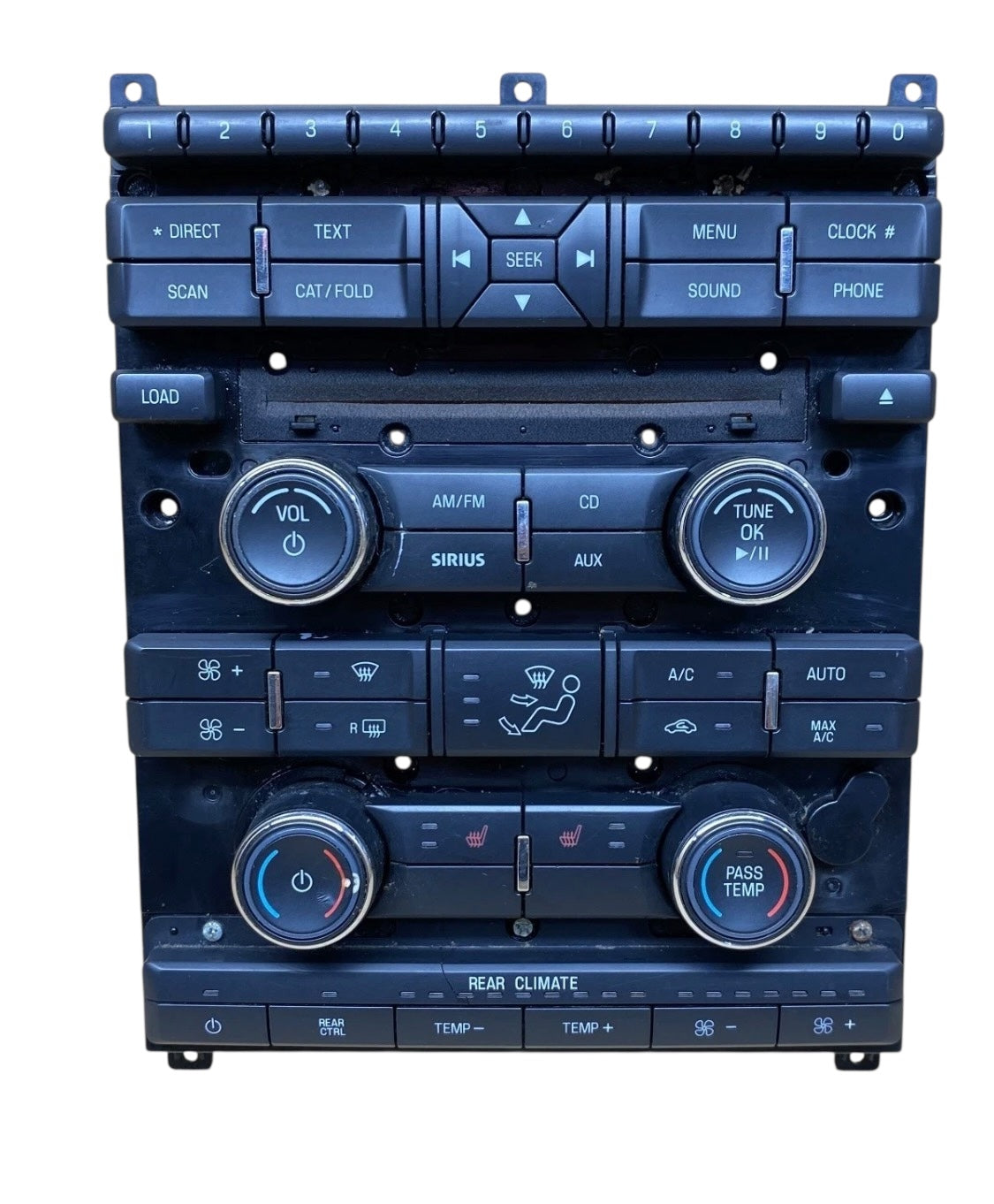 OEM 2009-2012 Ford Flex Radio Climate AC Heater Control Panel