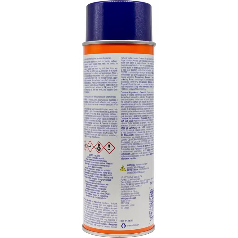 Permatex 27828 Heavy Duty Automotive Headliner Adhesive 16.75 oz Aerosol Spra