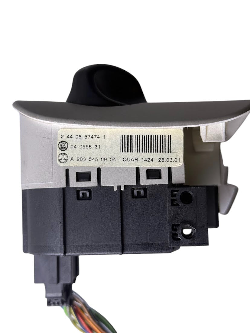 OEM 01–09 Mercedes W203 C230 C240 C320 Headlight / Headlamp Control Switch – GRAY