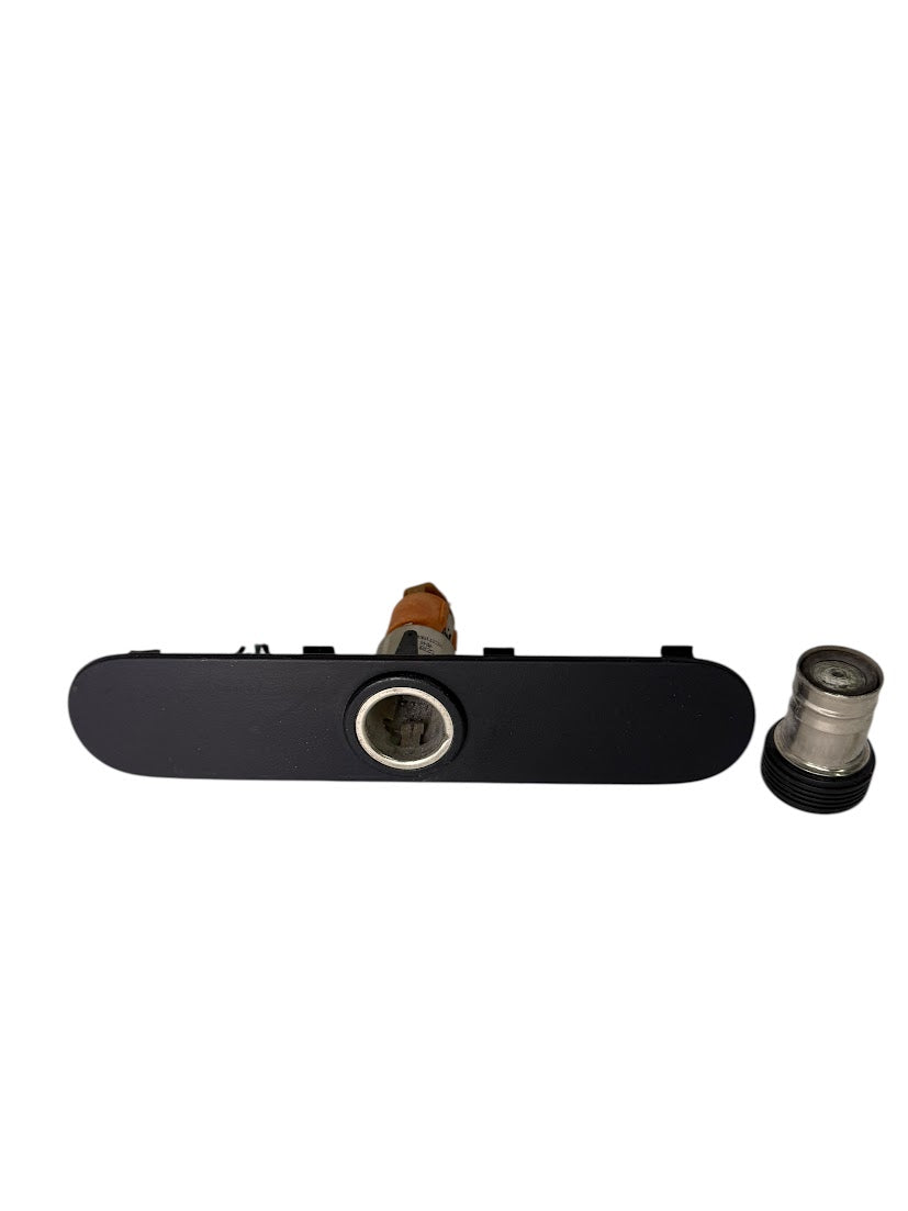 OEM 2004-2008 Ford F-150 7 1/4" Lower Center Dash Radio Bezel Trim w/ 12V Lighter Black — Part# XC3Z-1504338-AA