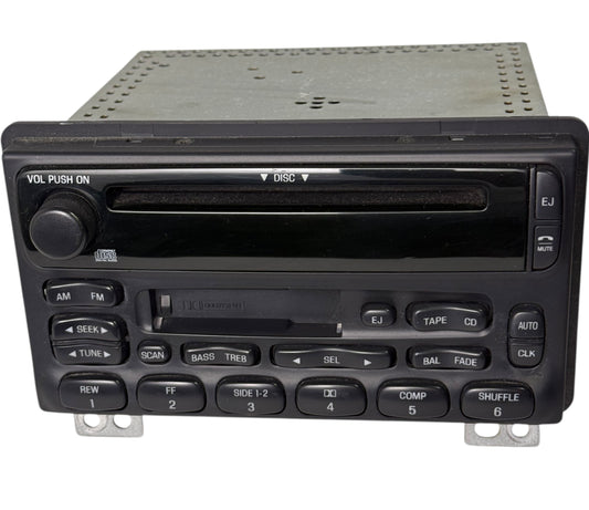 EM 03-04 Ford F-150 XL 5.4L AM/FM Cassette CD Radio 3L3T-18C868-AC Tested