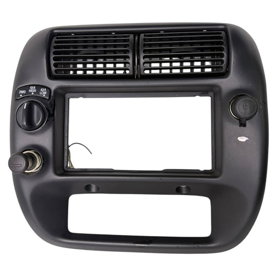 OEM 1997-2006 Ford Ranger Center Dash Radio HVAC Bezel w/ 4x4 Switch & Lighter