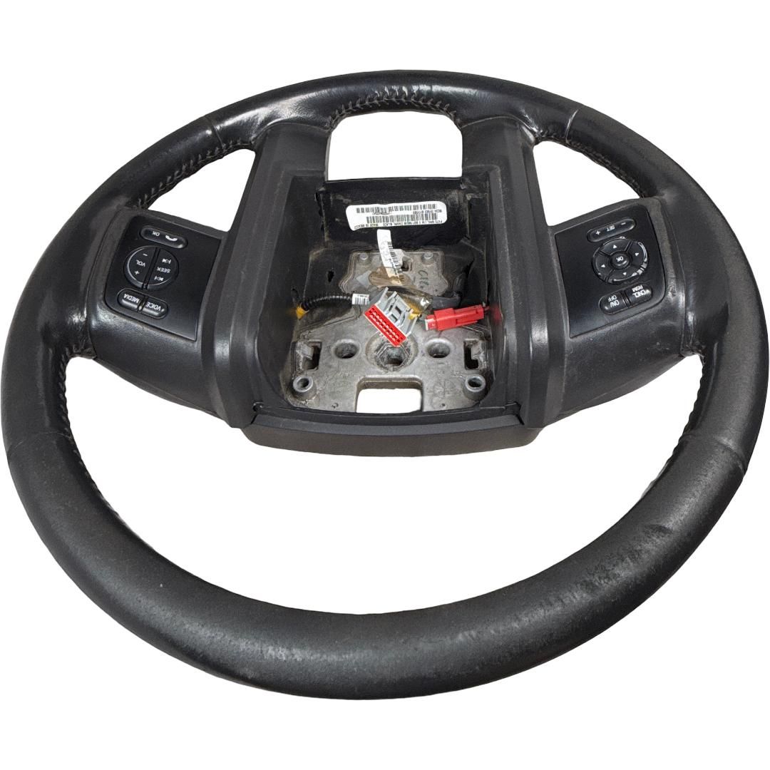 2008-2016 Ford F-250 Super Duty Black Leather Steering Wheel w Cruise Audio OEM DC3Z-3600-CA - Photo 10
