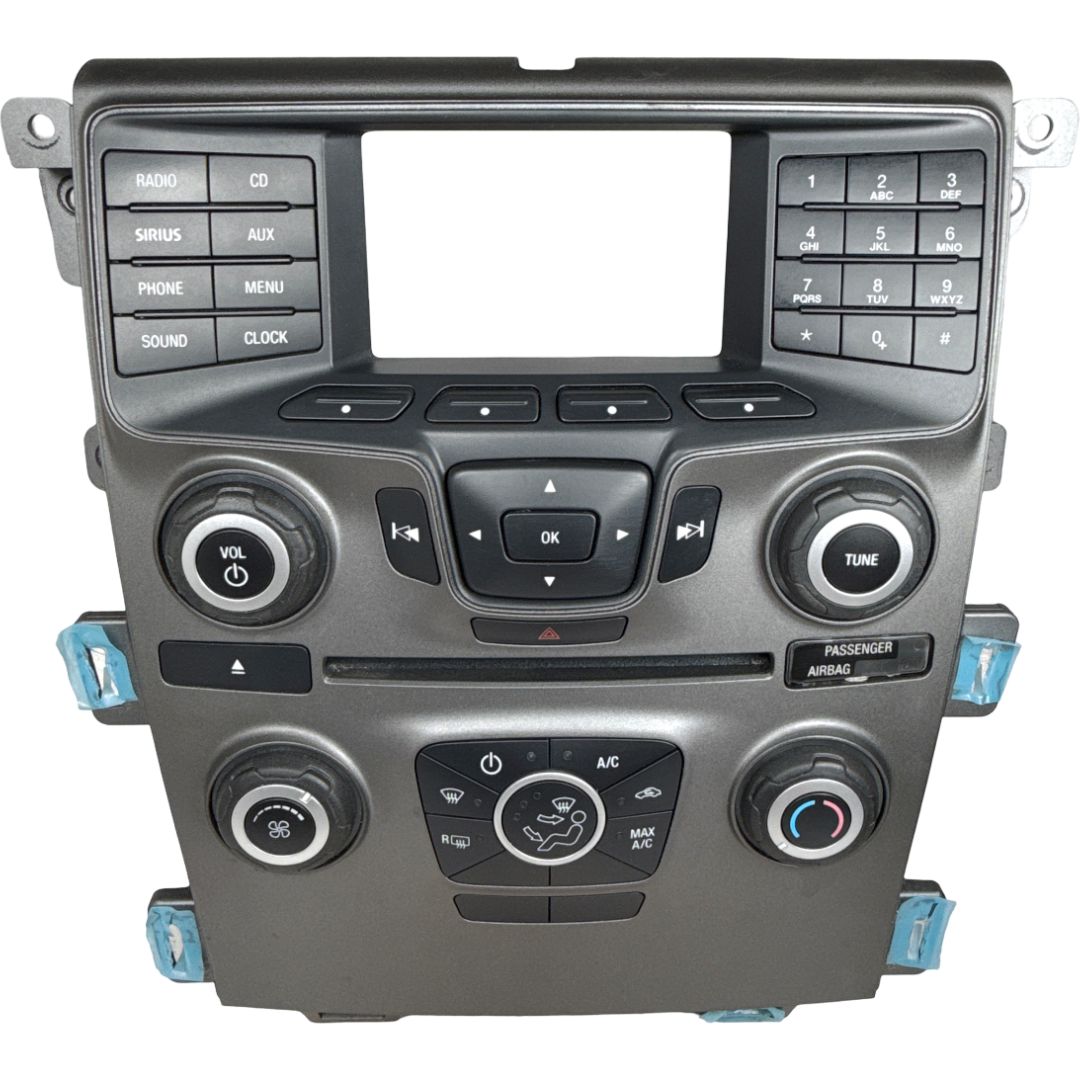 2014 Ford Edge Dash-Mounted Audio & Climate Control Panel OEM ET4T-18A802-AA - Photo 2
