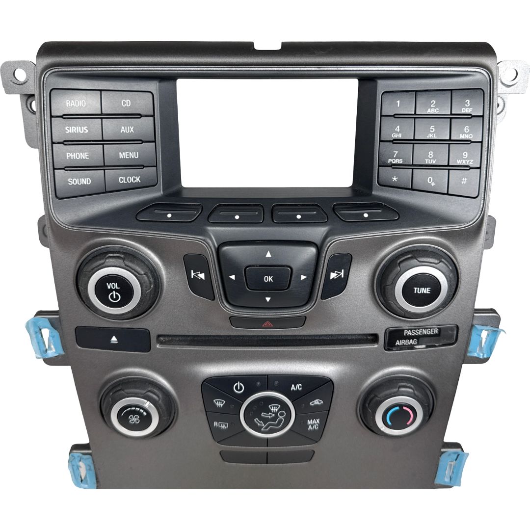 2014 Ford Edge Dash-Mounted Audio & Climate Control Panel OEM ET4T-18A802-AA - Photo 3